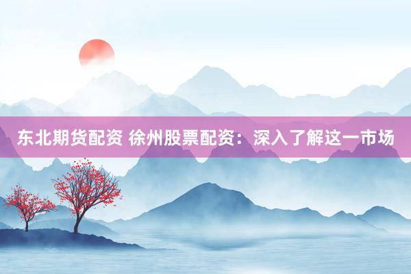 东北期货配资 徐州股票配资：深入了解这一市场
